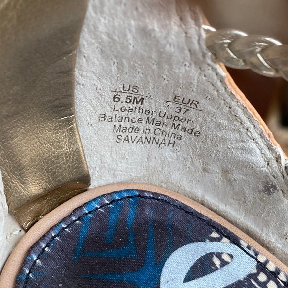 Sam Edelman Savannah Fringe Ankle Sandal Nude 6.5 - Picture 11 of 13